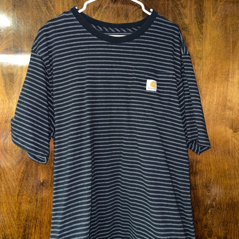 Carhartt Navy Striped Tee